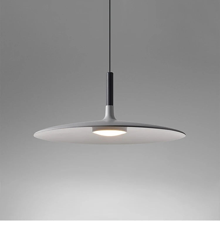 Modern Nordic Round LED Pendant Light Aluminum White Black Gray Yellow AC 85-265V