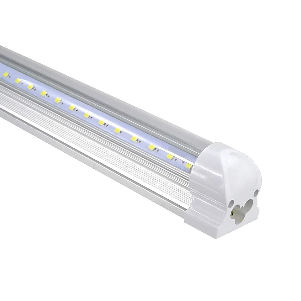 T8 LED Tube 20W 57cm 270-Degree V-Shape Epistar SMD2835 Clear Milky 110-220V Warm Cool White