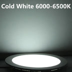 Dimmable Round LED Recessed Panel Downlight 3W 4W 6W 9W 12W 15W 25W SMD2835 85-265V