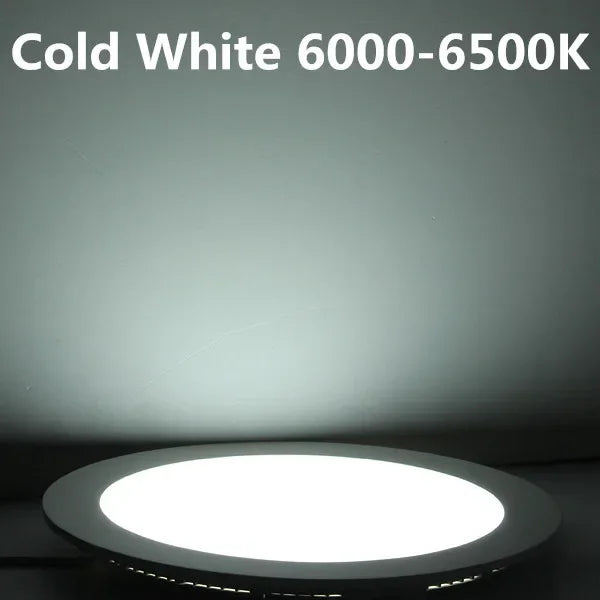 Dimmable Round LED Recessed Panel Downlight 3W 4W 6W 9W 12W 15W 25W SMD2835 85-265V