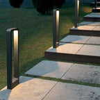 IP65 LED Outdoor Lawn Lamp 10W Die Cast Aluminum Acrylic Fixed Base AC 85-265V Warm White Cool White Garden Path Landscape Black