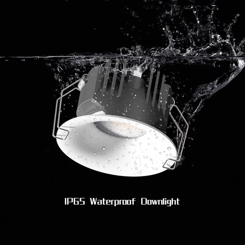 LED Recessed Downlight Epistar CRI 98+ 110lm/W 3-Beam 24-36-55° Dimmable AC 90-260V 5-Year