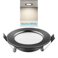 IP65 Waterproof LED Recessed Downlight 5W 9W 12W 15W 18W Black Dimmable 110-230V