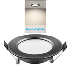IP65 Waterproof LED Recessed Downlight 5W 9W 12W 15W 18W Black Dimmable 110-230V
