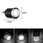 Solar LED Deck Recessed Ground Light IP67 Warm White Neutral White ABS Stainless Steel PC Built-in 2200mAh Battery 6 Pack 8 Pack