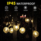USB G40 LED String Light 1W 180lm/Bulb IP44 Warm White 25ft 50ft 100ft Patio Wedding