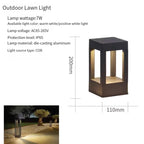 IP65 LED Garden Lawn Lamp 7W 10W 12W Die-Cast Aluminum AC 110-220V Warm Natural Cool White