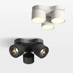 90° Fold 350° Rotate Dimmable COB LED Ceiling Downlight 10W 15W CRI 90+ AC 85-265V Black