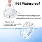 IP68 Submersible LED Pool Light 10 LED RGB 16 Colors Remote Control Battery Powered 2.4W Vase Fish Tank Pond Party 7x7x2.8cm