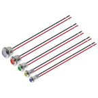 IP65 Waterproof Metal LED Indicator Pilot Light Copper 6mm 8mm 10mm 12mm 14mm 16mm 19mm 22mm 3V 12V 24V Signal Lamp Panel Mount