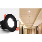COB LED Recessed Downlight 3W 5W 7W 9W 12W 15W 18W 120° CRI 85+ 95-110lm/W AC 85-265V