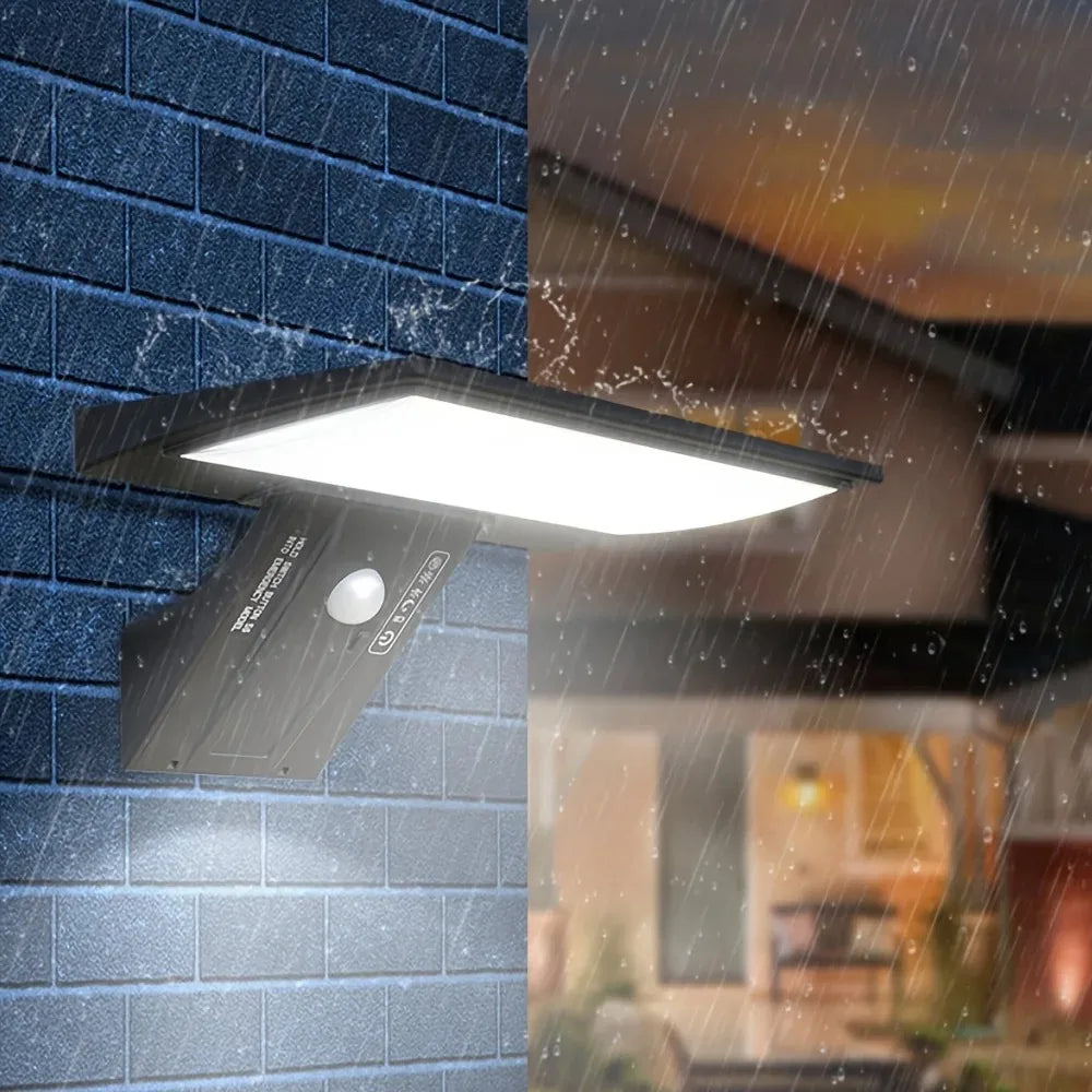 Solar LED Security Flood Light 90 SMD2835 LEDs PIR Motion Sensor IP65 Waterproof 4 Modes 2600mAh ABS Porch Yard Garden Wall Light