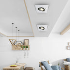 Dimmable Square 360-Degree Adjustable COB LED Recessed Downlight 5W 7W 9W 12W 15W 20W 25W