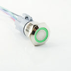 IP65 Waterproof Metal Push Button Switch 12mm 16mm 19mm 22mm 1 to 3A LED Brass Nickel Chrome Momentary or Latching 3V to 220V NO NC