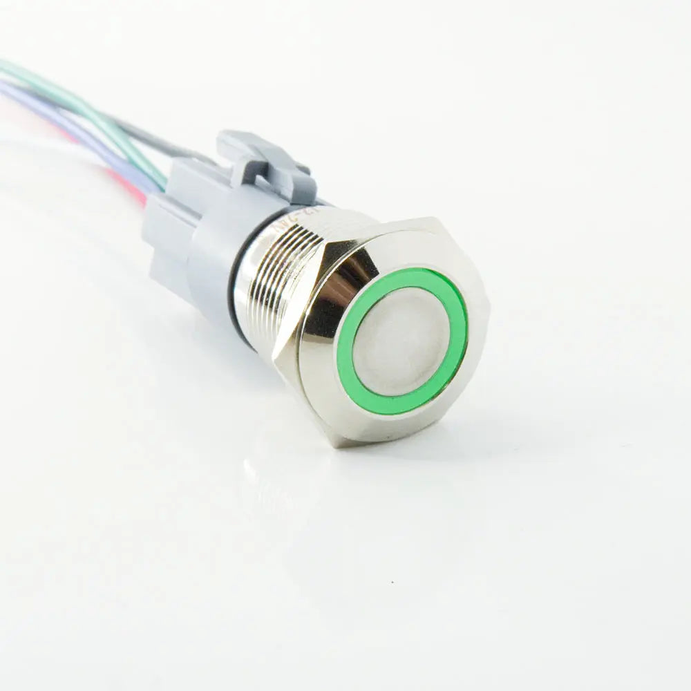 IP65 Waterproof Metal Push Button Switch 12mm 16mm 19mm 22mm 1 to 3A LED Brass Nickel Chrome Momentary or Latching 3V to 220V NO NC