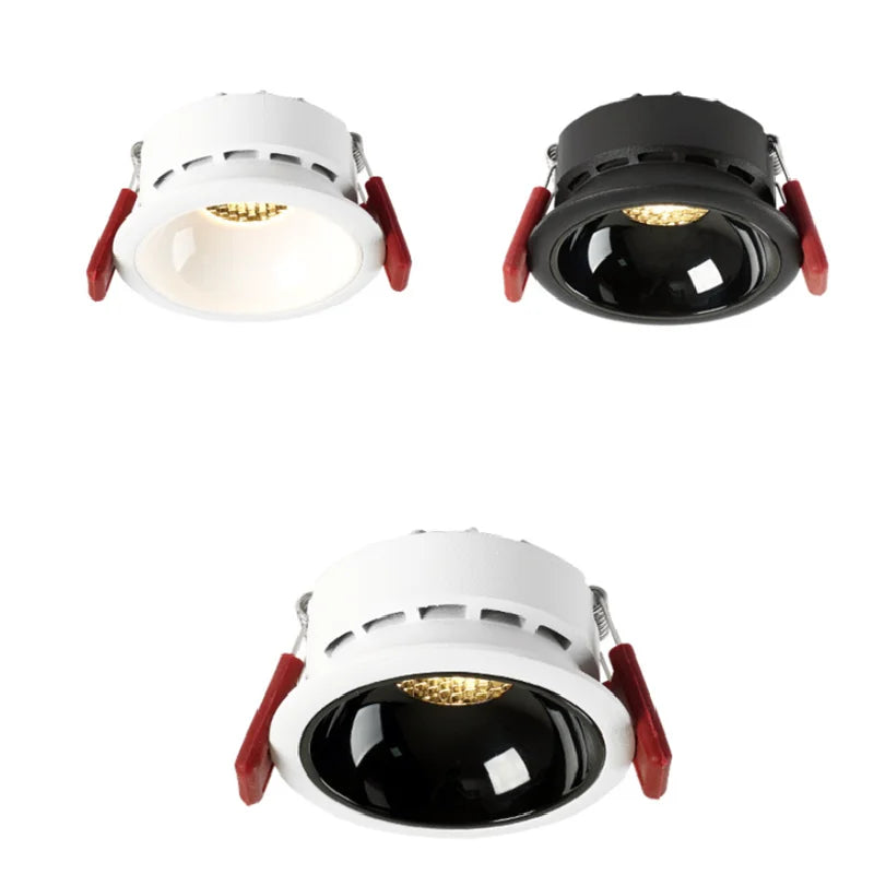 Dimmable Anti-Glare COB LED Recessed Downlight 9W 12W 15W 18W 20W 24W Epistar 85-265V
