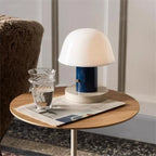 Nordic Retro Mushroom Table Lamp Touch Dimmable USB Charging AC 90-260V Bedroom Bedside