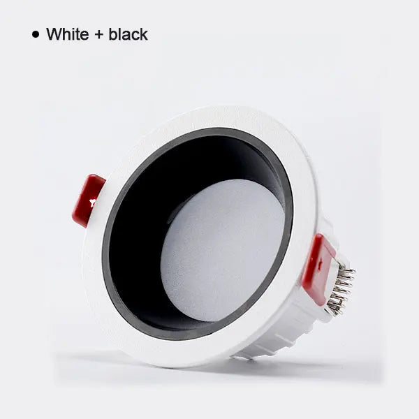 Recessed Anti-Glare LED Downlight 5W 7W 9W 12W 15W 18W 24W 30W Aluminum Dimmable CRI 90 IP42 AC 85-265V Ceiling Spot Driver Included