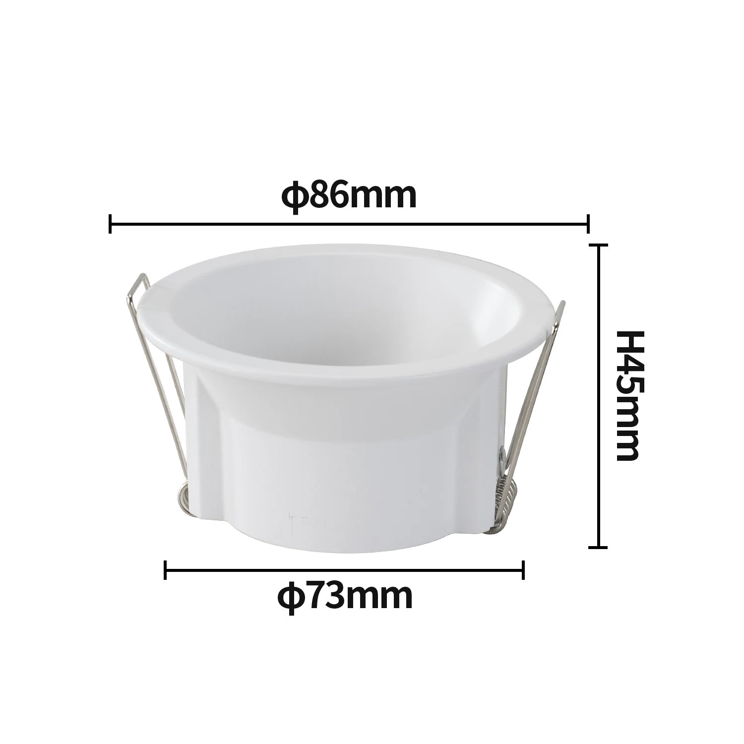GU10 MR16 GU5.3 Recessed Spotlight Frame Splash-Proof 86mm Spring Clips Bathroom Wet Room