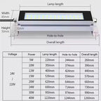 LED Industrial CNC Machine Lamp IP68 5W-15W 22-52cm DC 24V AC 85-265V Oil-Proof Aluminum
