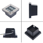 IP68 Stainless Steel LED Underground Buried Light 3W-18W 100-120lm/W AC 85-265V DC 12V 6-Color