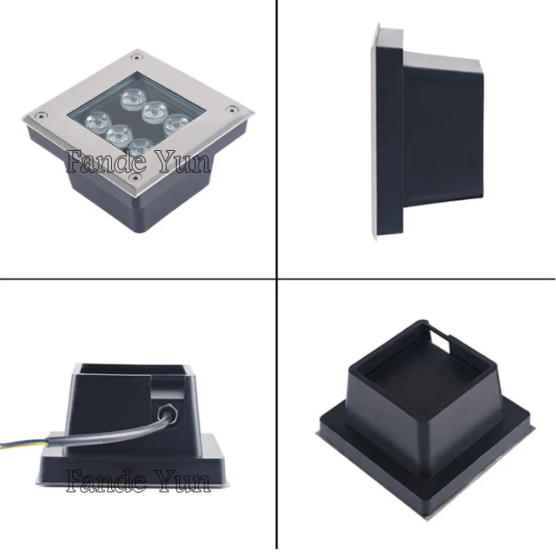 IP68 Stainless Steel LED Underground Buried Light 3W-18W 100-120lm/W AC 85-265V DC 12V 6-Color