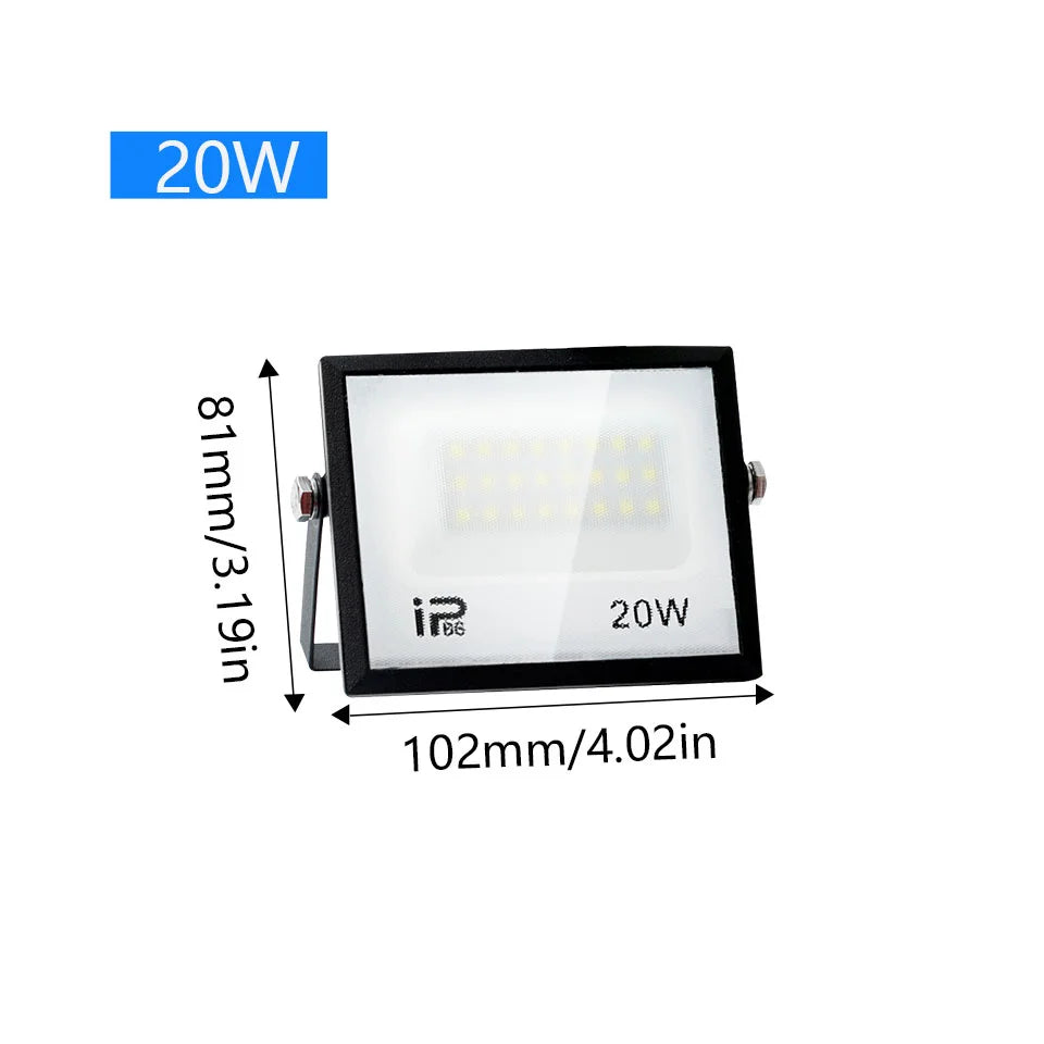 LED Flood Light 20W 30W 50W 100W 150W 200W 300W IP66 AC 100-130V 175-265V Warm Neutral Cool