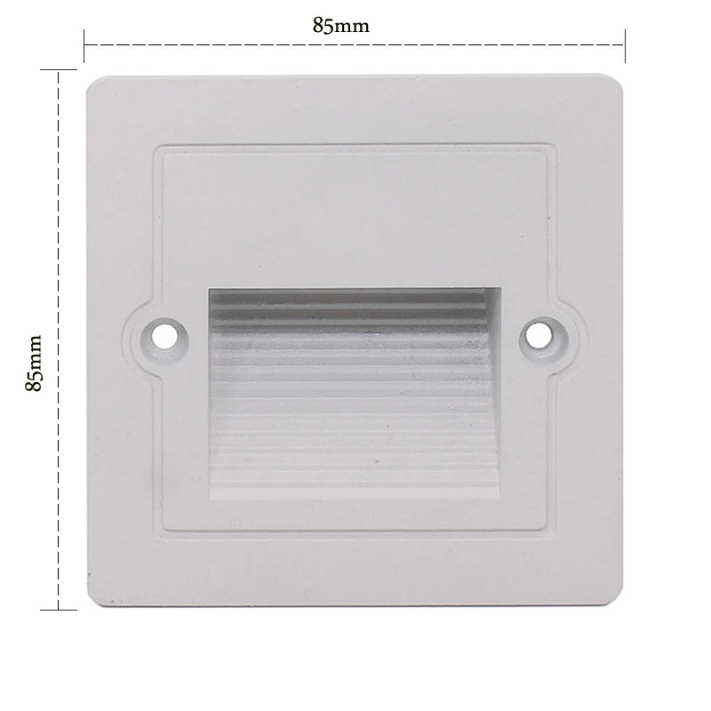 3W IP65 LED Recessed Stair Step Light AC 100-240V Sand White Black Gray 50,000hr Wall Lamp