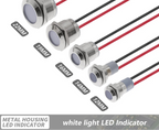 IP65 Waterproof Metal LED Indicator Pilot Light Copper 6mm 8mm 10mm 12mm 14mm 16mm 19mm 22mm 3V 12V 24V Signal Lamp Panel Mount