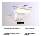 IP65 LED Outdoor Wall Light 18W Warm White Foldable Aluminum Sensor AC 85-265V Garden Courtyard Street Home Decor Wall Lamp
