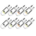 T10 W5W COB LED Bulb 1W DC 12V 400lm 6000K White Blue Yellow Red Pink Green Universal Fit License Plate Dome Map Clearance Interior Car Light