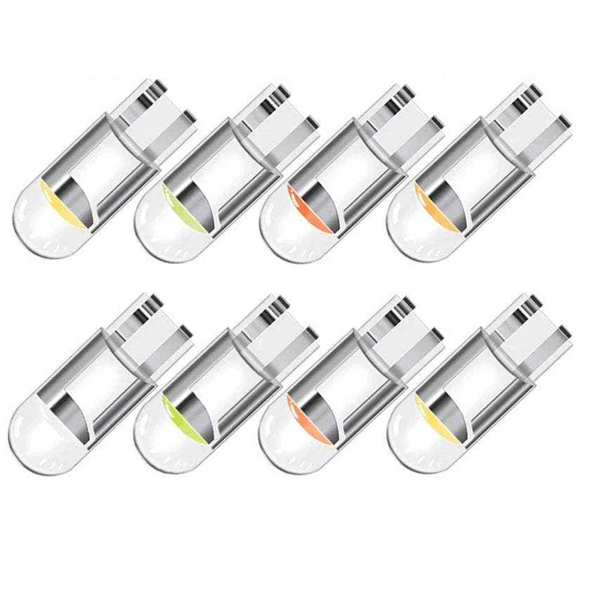 T10 W5W COB LED Bulb 1W DC 12V 400lm 6000K White Blue Yellow Red Pink Green Universal Fit License Plate Dome Map Clearance Interior Car Light