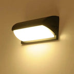 Modern Outdoor LED Wall Light Waterproof Black PC Acrylic Porch Garden AC110-220V