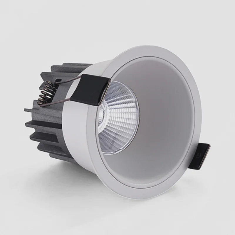 Dimmable COB LED Recessed Downlight 7W 9W 12W 15W 18W 20W CRI 92+ 15°-60° AC 85-265V