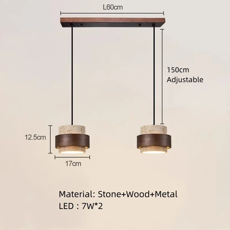 Modern Minimalist Natural Stone E26 E27 Pendant Lamp White Gray Through-Carved AC 90-260V