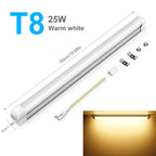 T5 T8 LED Tube 15W 25W 50cm SMD2835 CRI 80+ Warm Neutral Cool White 85-265V