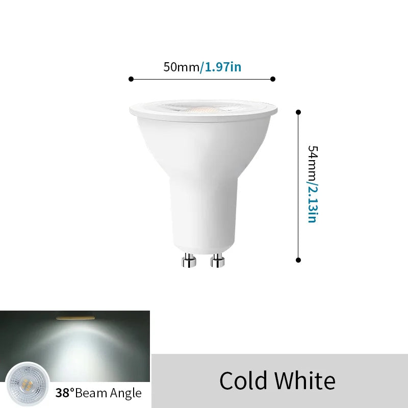 GU10 LED Spotlight Bulb 3W 6W 9W 12W SMD2835 AC 175-265V Non-Dimmable 4-10 Pack