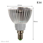 PAR20 COB LED Spotlight 3W 5W 7W E27 GU10 B22 E14 CRI 72+ 120° AC 85-265V Black Silver