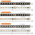WS2805 RGBCCT Addressable Pixel LED Strip 5-in-1 SMD5050 60/84 LED/m DC12V 24V 1m 3m 5m