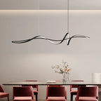Modern Minimalist Dimmable LED Pendant Light 30W 35W Iron Acrylic White Black AC 90-265V