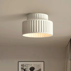 Nordic Resin LED Ceiling Light E27 Surface Mount Perforated Anti-Glare Bedroom Living Room