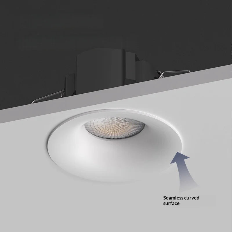IP65 Waterproof COB LED Recessed Downlight 7W 9W 12W 15W 18W 21W 24W 30W 36W Die Cast Aluminum CRI 85 24 Degree AC 85-265V Driver Included