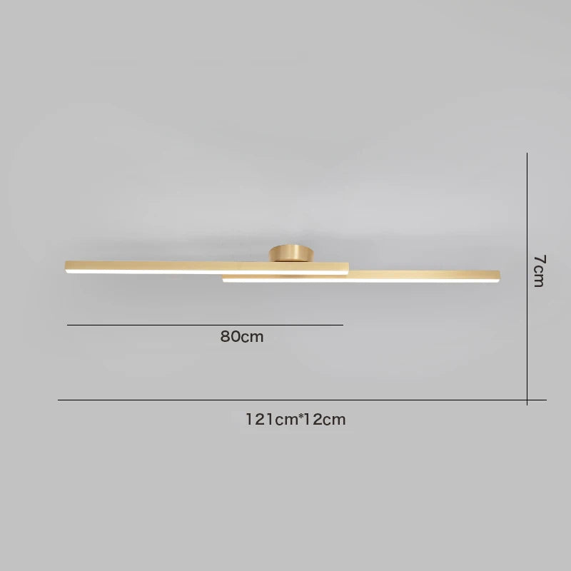 Modern LED Ceiling Light 3-Color Switch Remote Dimmable Black White Gold AC 90-260V