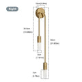 Nordic Minimalist G9 Wall Lamp Iron Black Gold Up Down Touch Switch AC 90-260V 2-Light