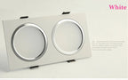 Dimmable Anti-Glare COB LED Recessed Downlight 14W 20W 24W Dual Head Epistar 85-265V