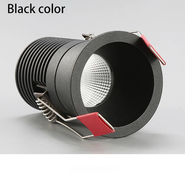 LED Mini Recessed Downlight Spotlight 3W 5W 7W 10W 12W 18W Aluminum AC 85-265V Warm White Natural White Cool White White Black Rose Gold 50000 Hours