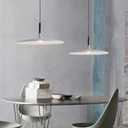 Modern Nordic Round LED Pendant Light Aluminum White Black Gray Yellow AC 85-265V