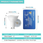 GU10 LED Spotlight Bulb SMD 2835 3W 6W 9W 12W 38 Degree CRI 80 AC 175-265V Energy Saving Globe