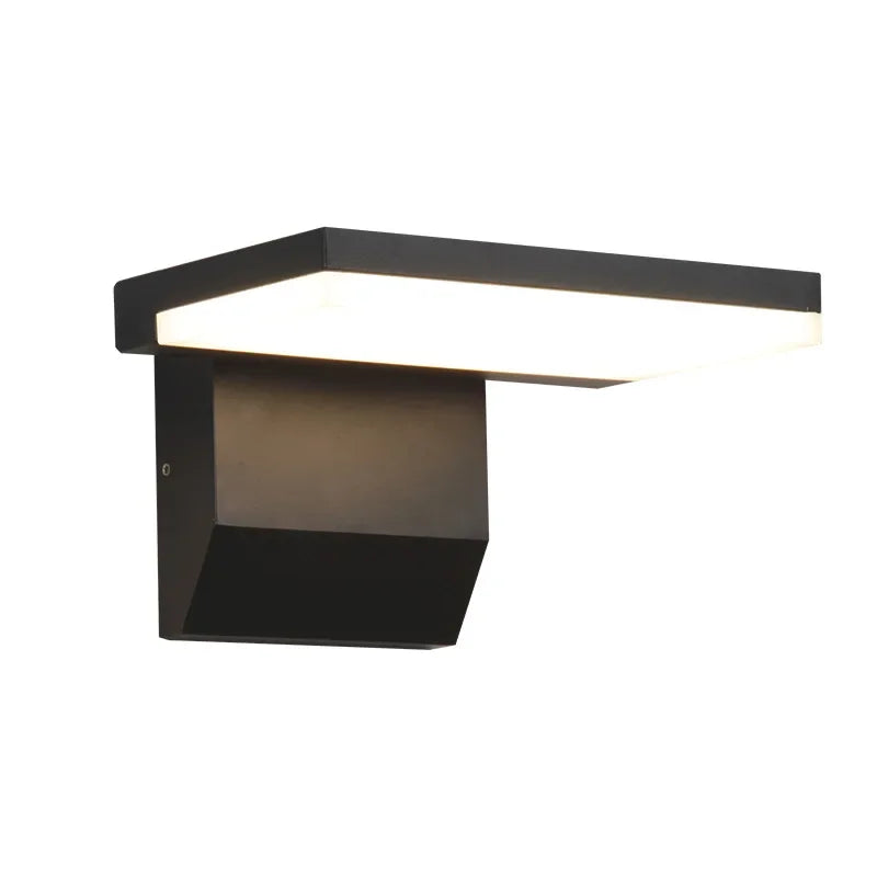 IP65 LED Outdoor Wall Light 18W Warm White Foldable Aluminum Sensor AC 85-265V Garden Courtyard Street Home Decor Wall Lamp