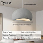 Nordic Wabi-Sabi Hand Knitted LED Pendant Light Single Head PP Plastic Cord Pendant AC 90-260V Living Room Dining Room